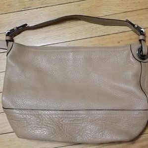 Coach Handbag - beige leather